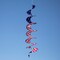 In the Breeze 5175 - 24" Stars and Stripes Curlie Spinner - Outdoor Hanging Decoration